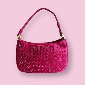 NWOT Pink Rhinestone Handbag
